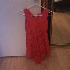 Coral pink dress